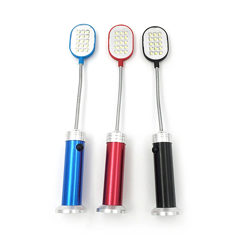 

DONG Flexible Magnetic Base Computer Table Working Light Lamp 15 LED Study Flashlight