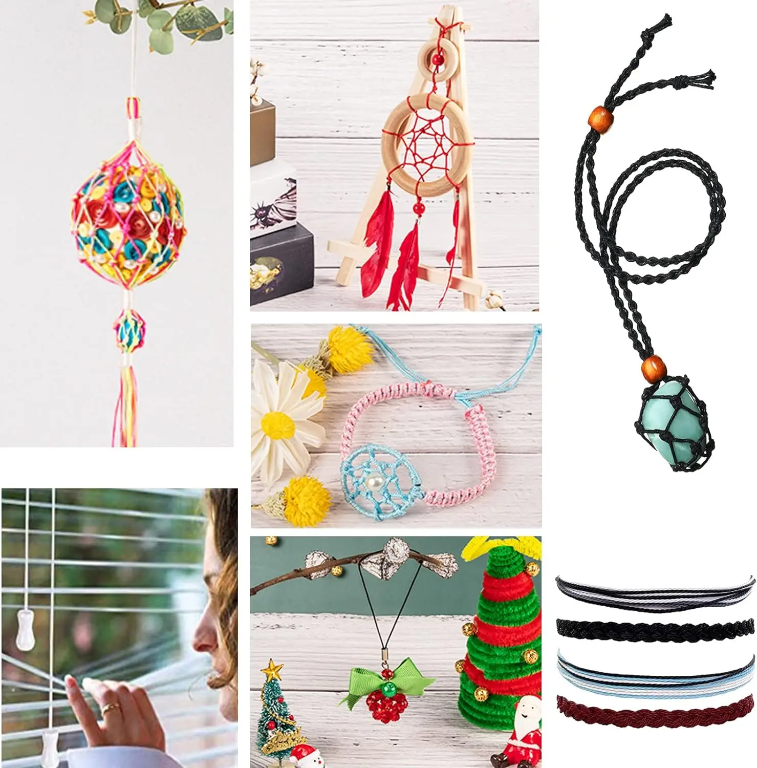 Versatile 0.8mm Nylon Beading Cord for Jewelry and Handicrafts