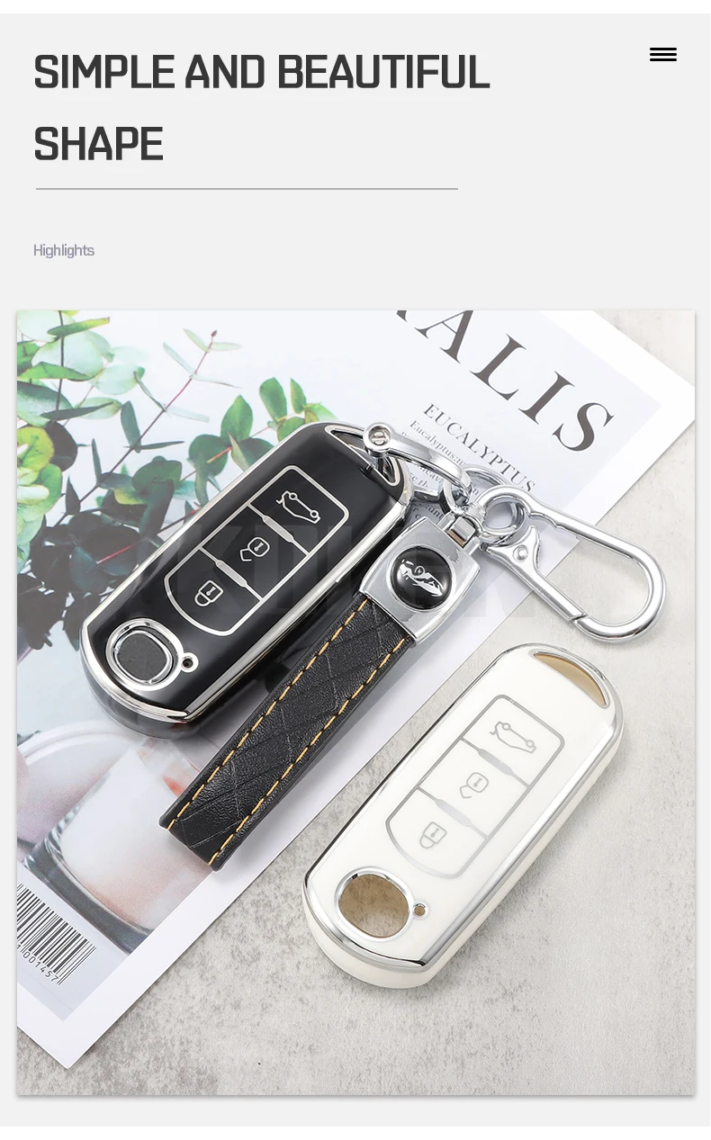 TPU Car Remote Key Case Cover Holder Shell per Mazda 2 3 5 6 Demio CX-3 CX-4 CX-5 CX-7 CX-9 MX-5 Atenza Axela custodia protettiva - S899eaa5d6d614ecfbba680a89e032f9c1