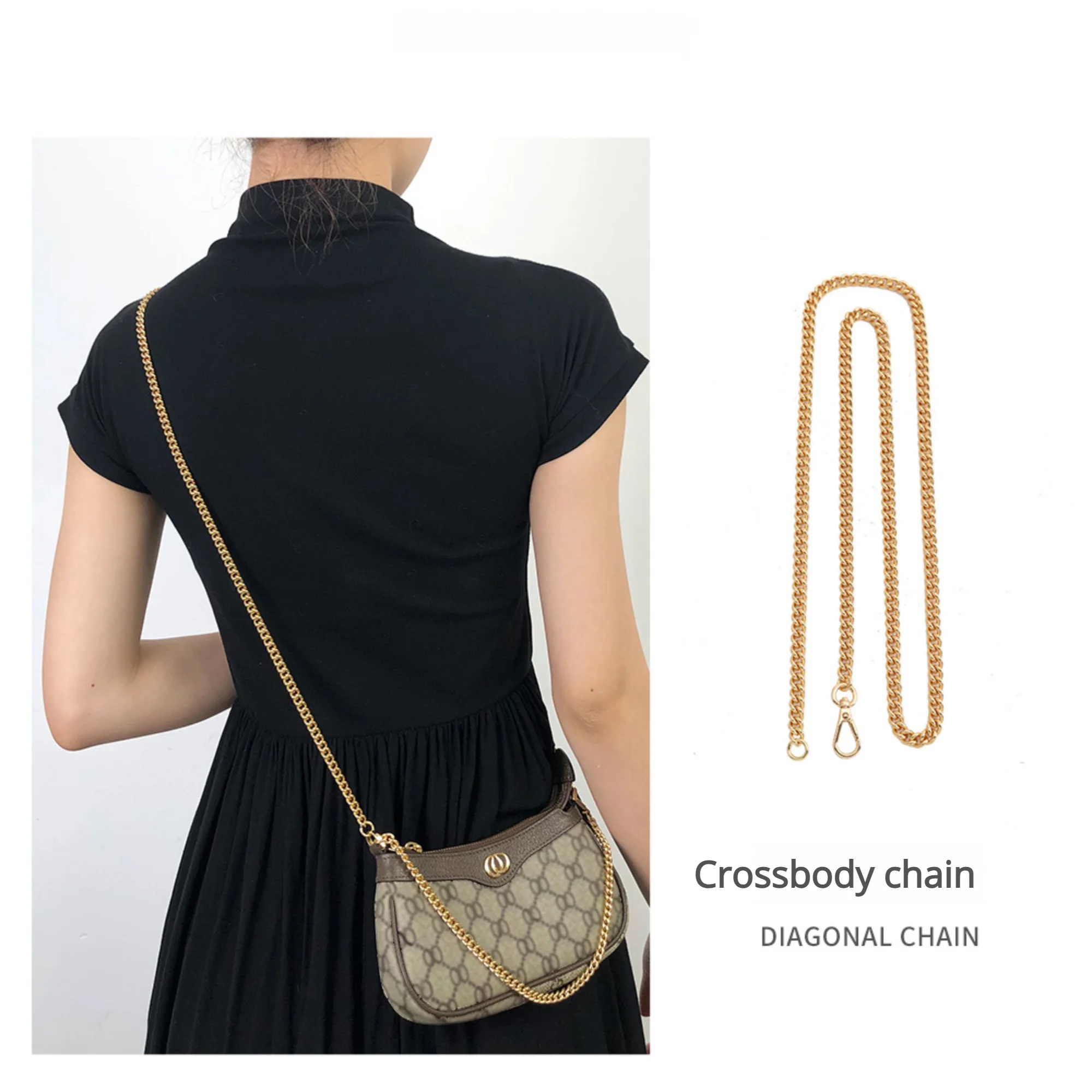 Tasche Metall Kette Für Ophidia Frauen Tasche Mode Langlebig Hochwertige Nicht Leicht Zu Verblassen Tasche Strap Modifikation Tasche Zubehör – Detail 1