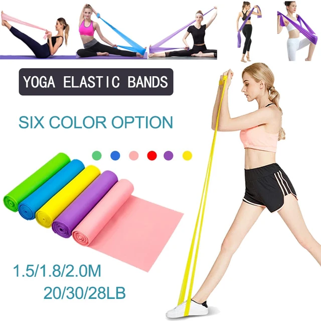 1.5M Yoga Elastic Straps Latex Rope for Stretching Rubber Resistance Belt  Fitness Band