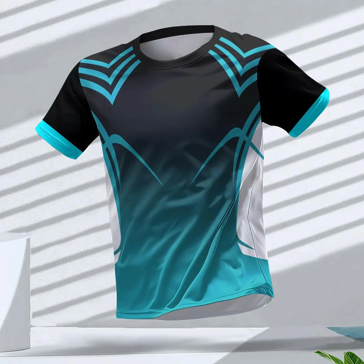 thumbnail image 1 of Camiseta de hombre para gimnasio, secado rápido, para correr, deportes al aire libre, camisetas transpirables, camisetas de manga corta para correr, ropa deportiva para hombre, tops, 1 of 5