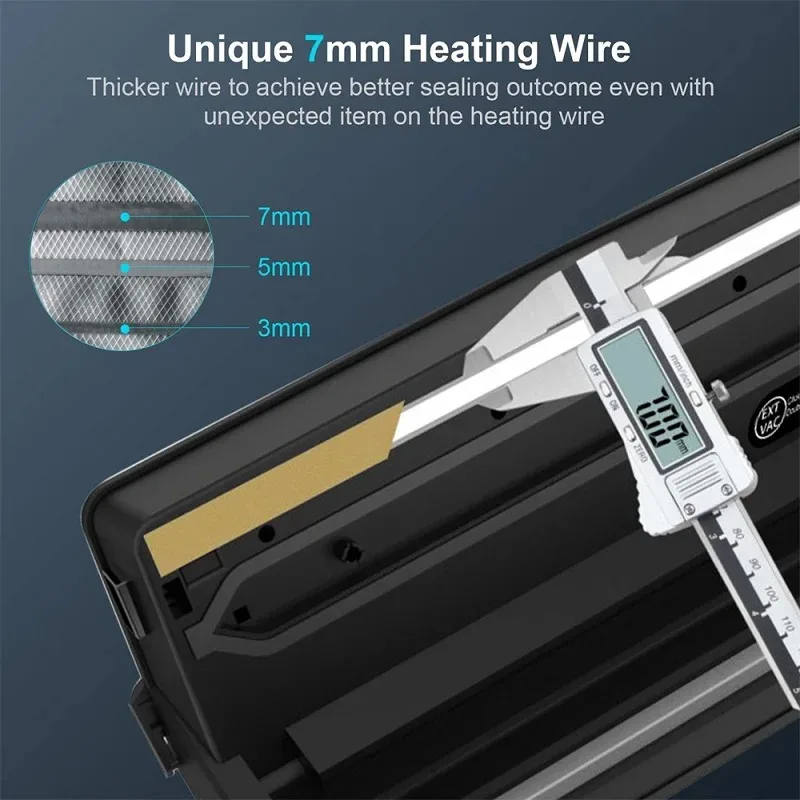 Household small food vacuum sealing machine, vacuum lock fresh, high suction, dry and wet dual-use sealing machine