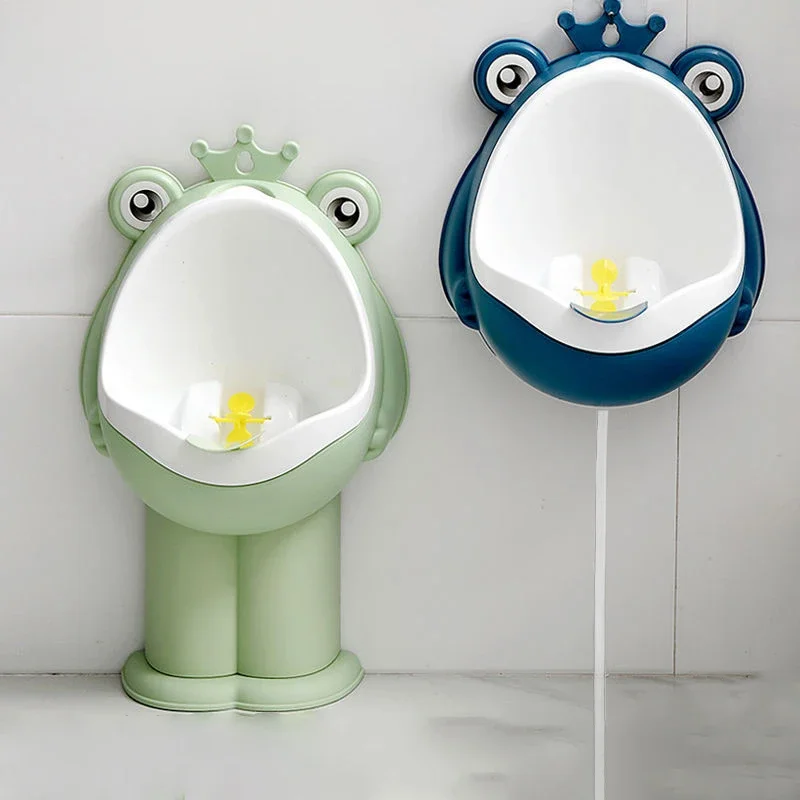 Baby and Children's Toilet Urinal Cartoon Frog Wall-mounted Lift Easy to Wash Portable Boy Urinal 5