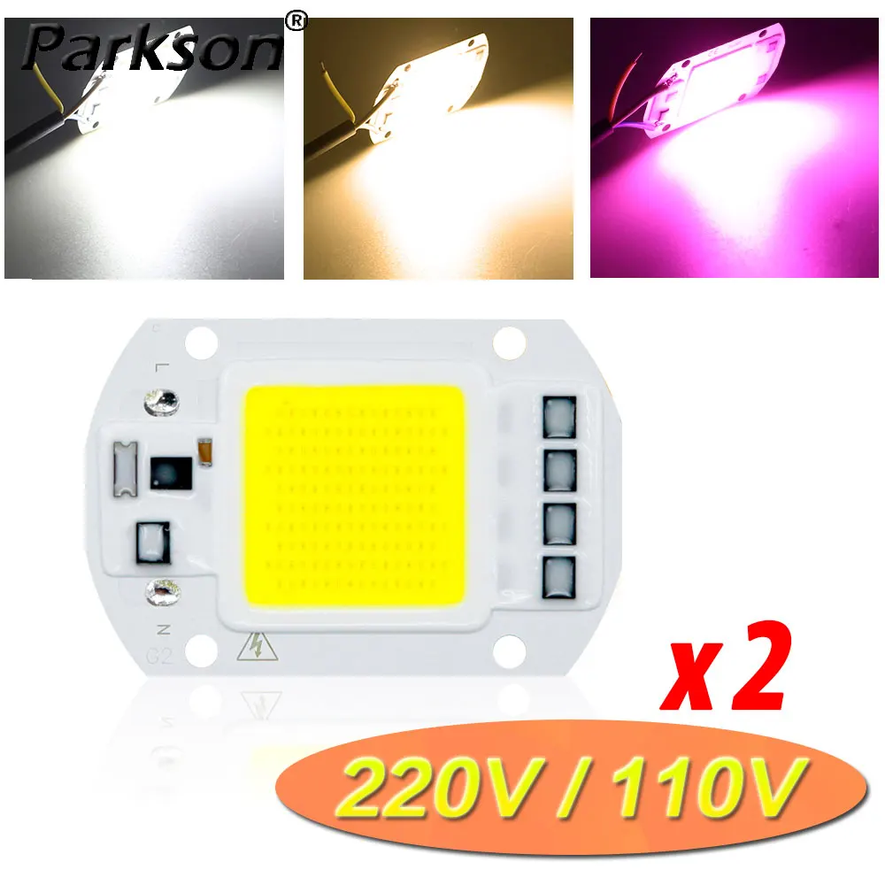 

COB LED Lamp CHIP AC220V 110V LED lights 10W 20W 30W 50W COB Chip Hight Brightness Smart IC DIY Flood light Spotlight Floodlight