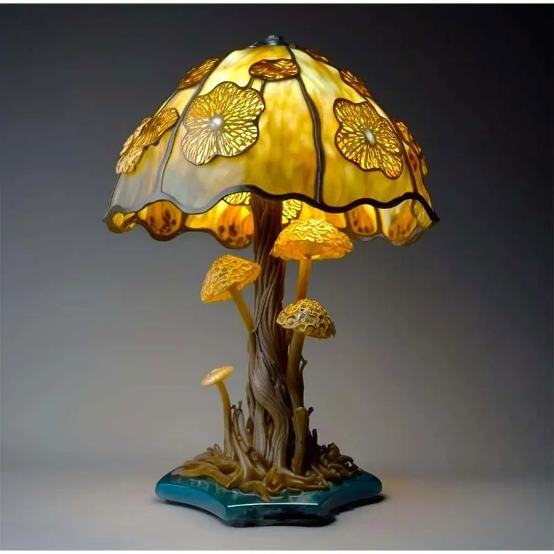 Abstract Mushroom Table Lamp with unique design3