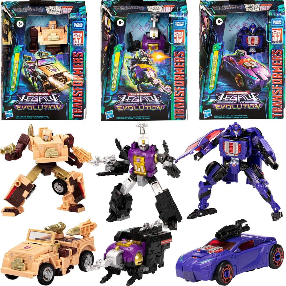 

[In Stock] Hasbro Transformers Legacy Evolution Deluxe Class Insecticon Bombshell Detritus Shadow Striker Action Figure Toy Gift