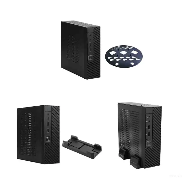 Industrial Control Case M06 Mini Desktop Case Practical ITX Computer With Hanging Bracket / Foot Stands