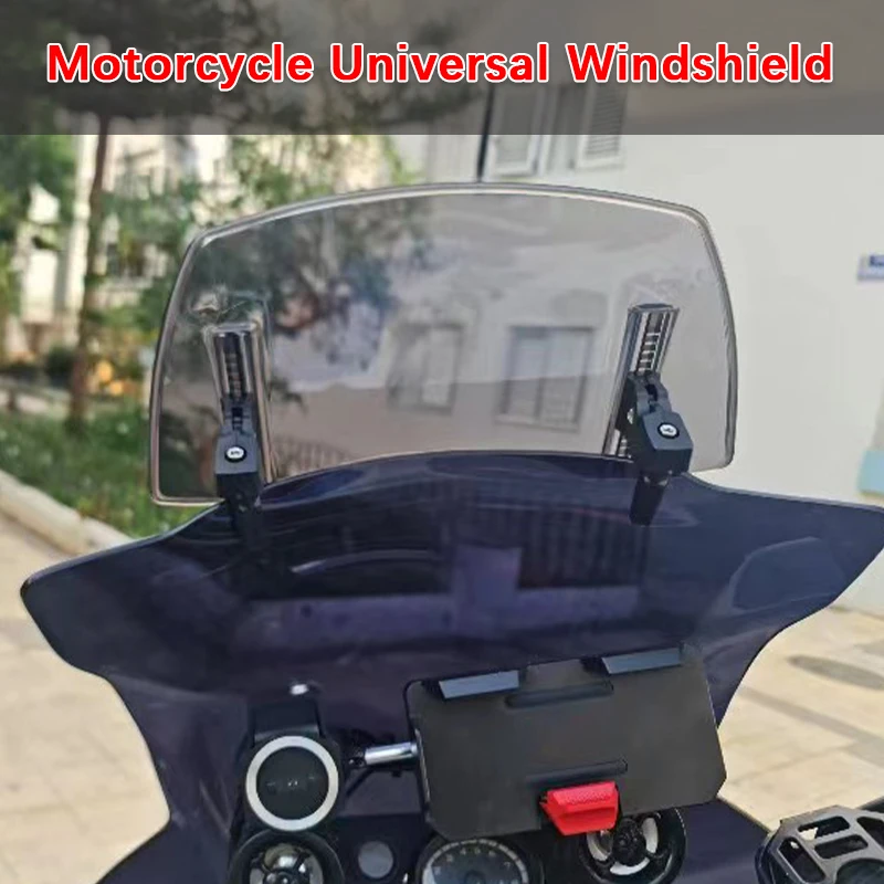กระจกรถจักรยานยนต์ต่อทั่วไปสปอยเลอร์กระจกบังลมเหมาะสำหรับ Suzuki