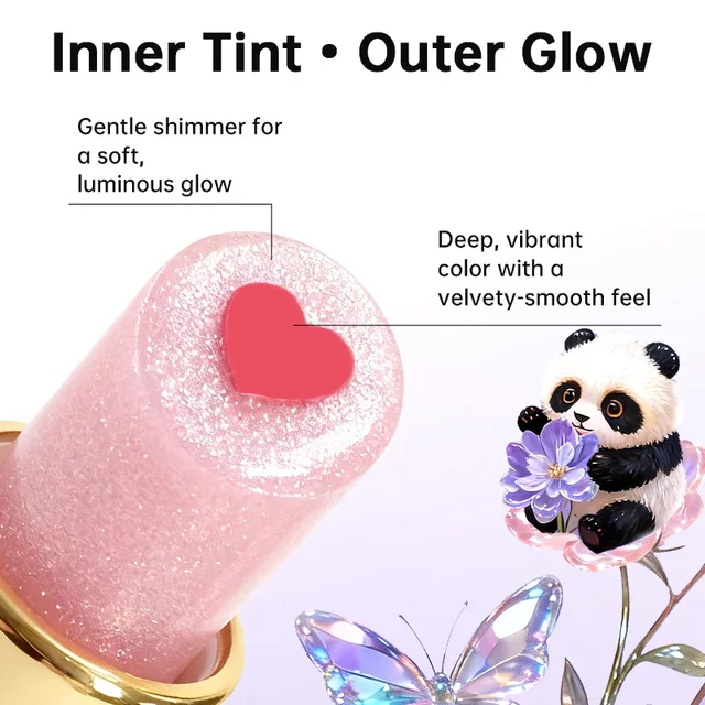 CATKIN Whiffle Dance Tinted Lip Balm 3 PCS Solid Lip Gloss Moisturizing Watery Colored jelly love Long-lasting