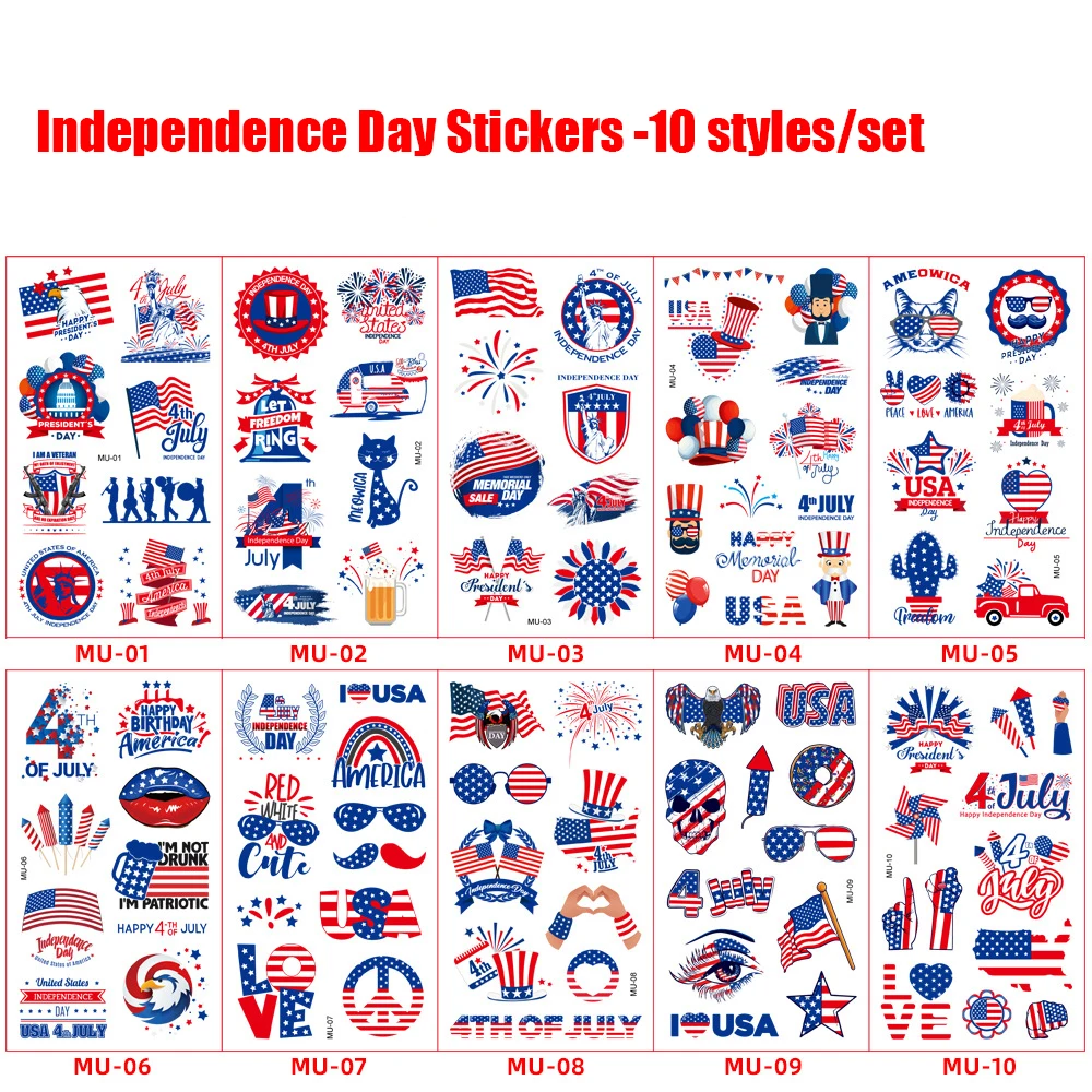 American Independence Day Flag Tattoo Sticker Temporary Face Arm Body  Makeup Sticker Maker Online Free 4th Of July Patriotic Tattoo Sticker Maker  Online Free 10 Styles From Esw_house, $0.3 | DHgate.Com