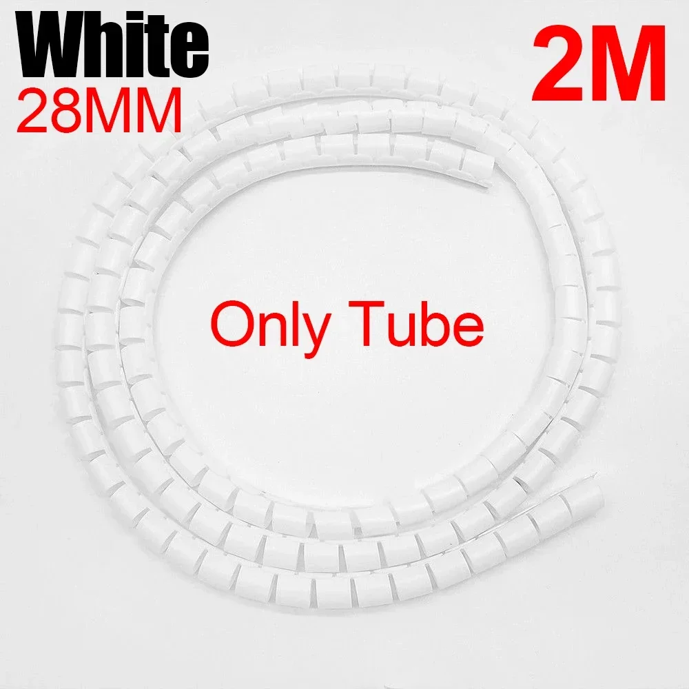 2 M Spiralkabel – Kabelmanagement Weiß, 6-60 Mm, Für TV, PC & Mehr