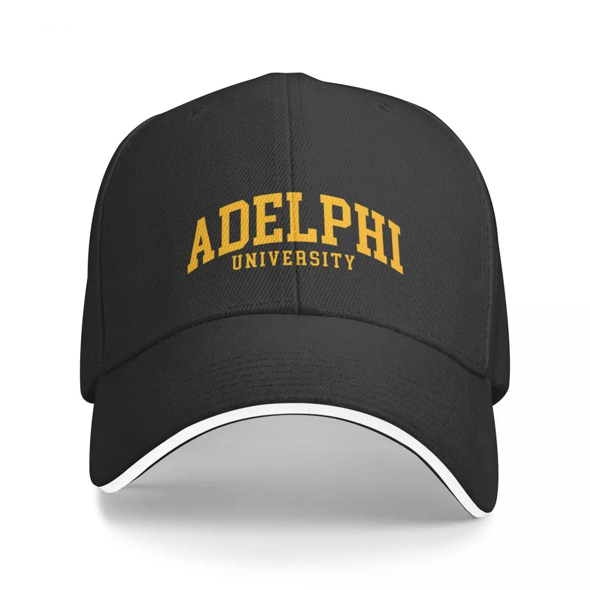 

adelphi university - college font curved Cap baseball cap Sun cap designer man hat Women's