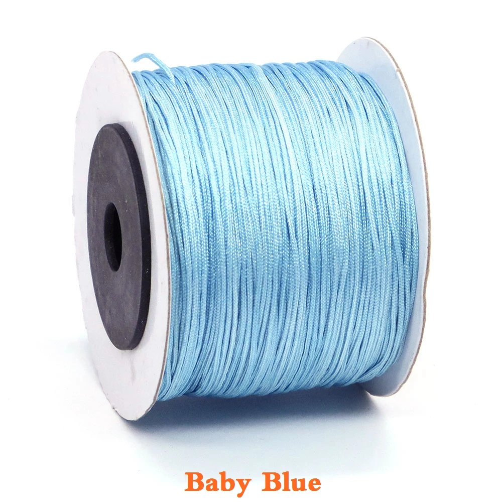 100-Yard 0.8mm Nylon Beading Cord for Jewelry Making and Crafts