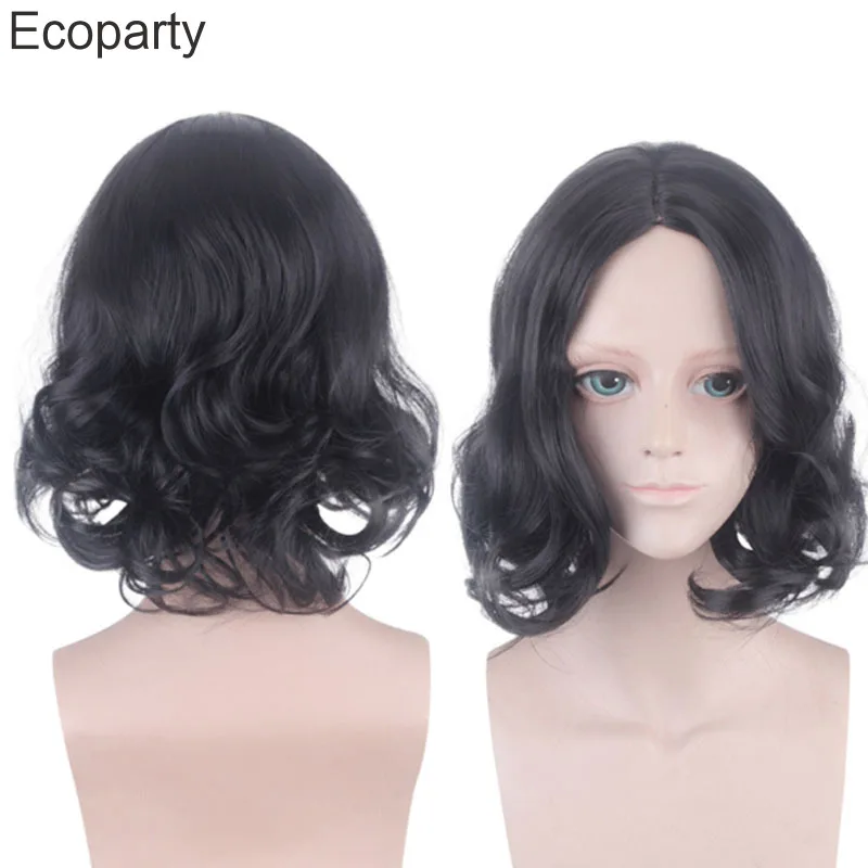 

Cosplay Wigs Movie Severus Snape Black Synthetic Curly Hair Cosplay Wig Heat Resistance Fiber Wig High Quality