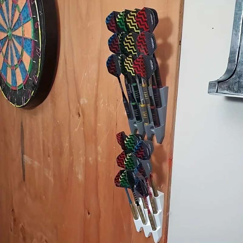 Minimalist Dart Display Rack 1/2pcs Wall Mount Holds 9 Darts Sturdy Polypropylene For Home Game Room Gift for Players