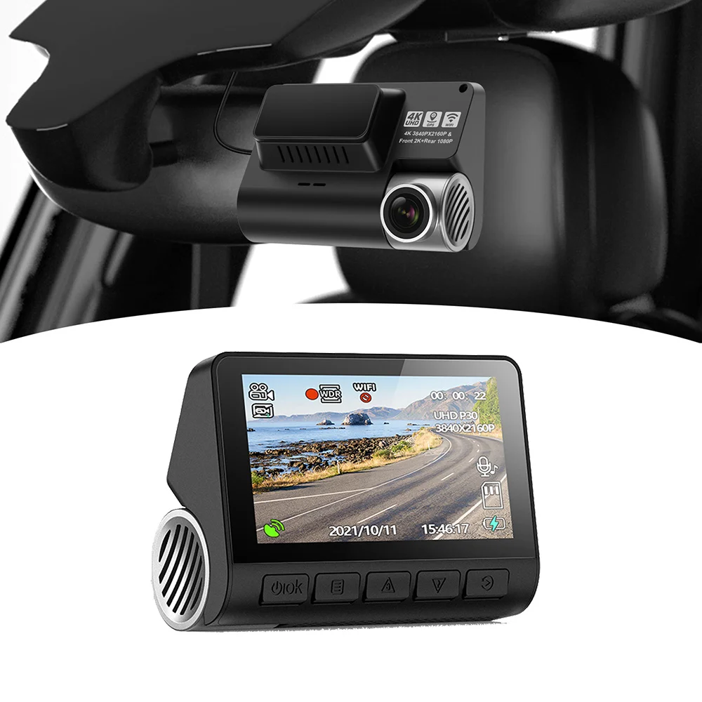 Dashcam Caméra Voiture 7 pouces LCD écran tactile arrière