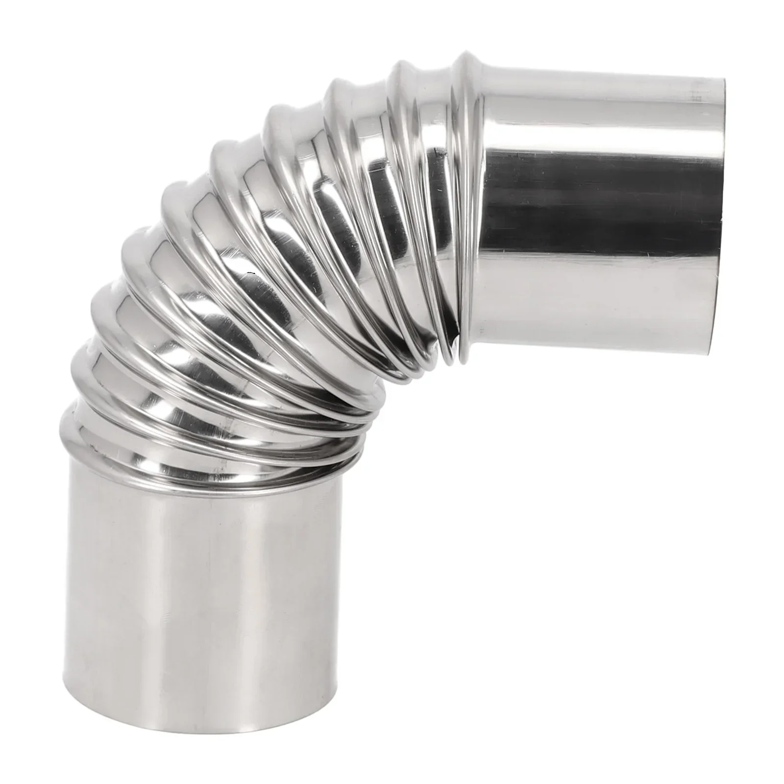 50-100mm Stove Flue Steel Flue Pipe Elbow 90 Degree Pipe Chimney Liner Bend Stainless Steel Stove Vents Accessories