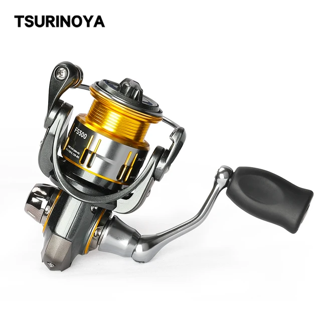 TSURINOYA Fishing Reel FS 500 800 1000 Ultralight Spinning Reel 165g 9+1BB  4kg Drag Power Bait Finesse Stream Bass Trout Reel