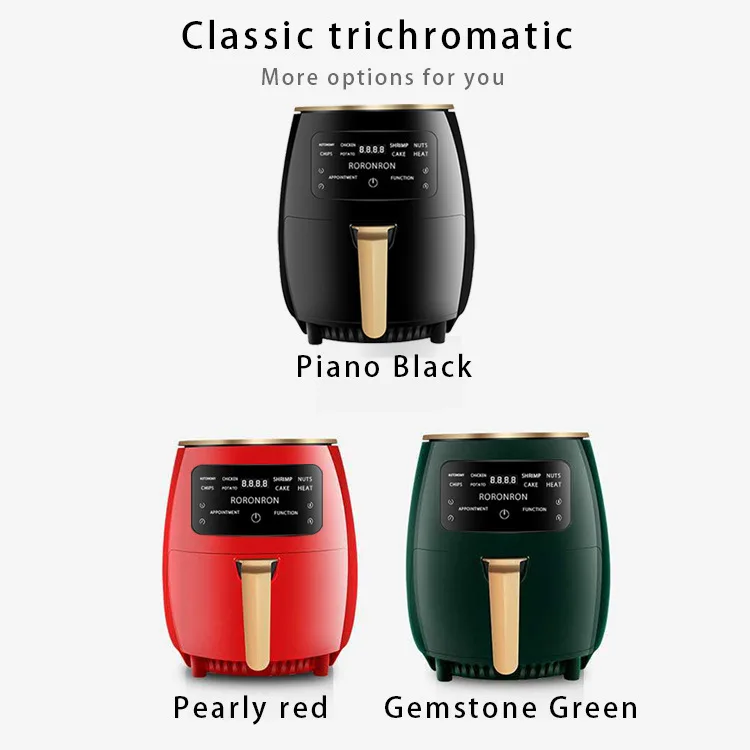 

4.5L Household Air Fryer 110V US Rules European Rules Household Electric Oven Smart Touch Screen French Fries Machine