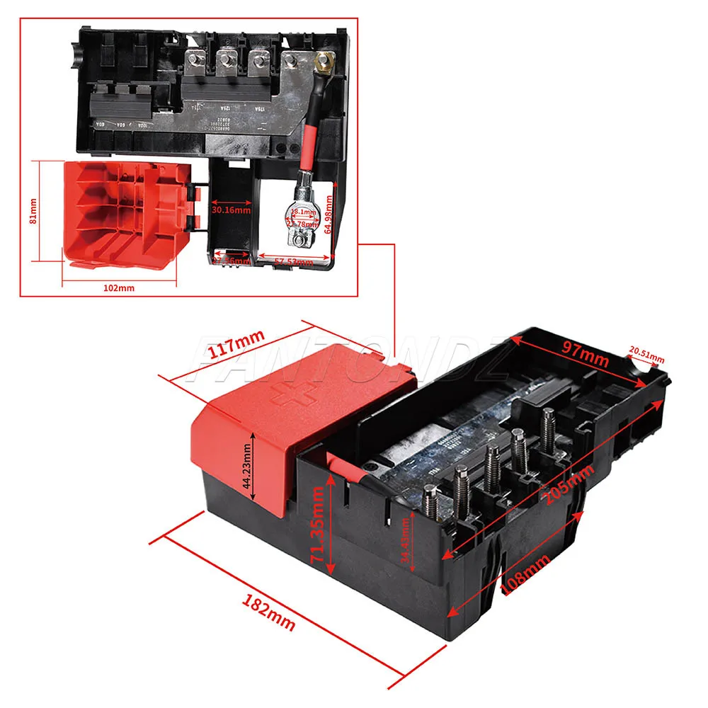 MiCCiKA 84354716 バッテリー分配ヒューズブロック 2014-2020 GM