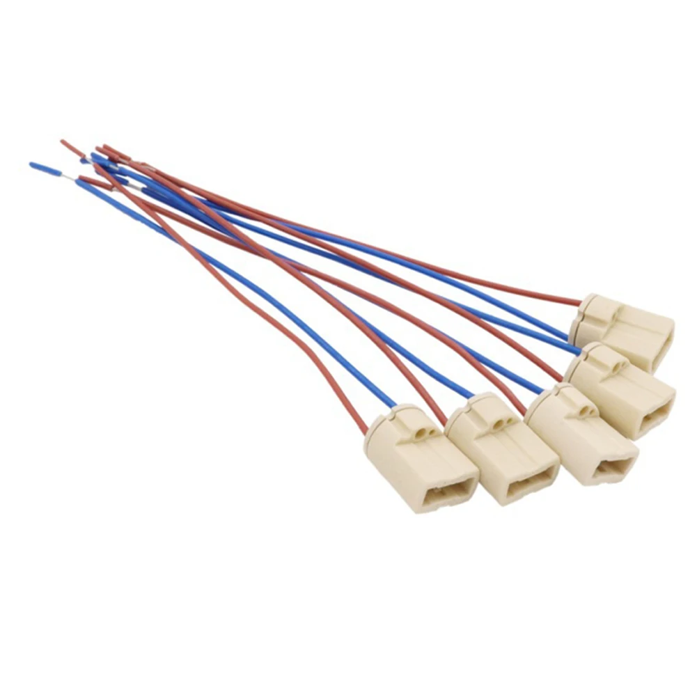 Lamp Holder Lamp Bulb Holder Lamp Base 5Pcs G9 Lamp Holder Base Including Cable for Halogen Lamp And LED 250V 2A 500W G9 Ceramic Holder Lighting Accessories