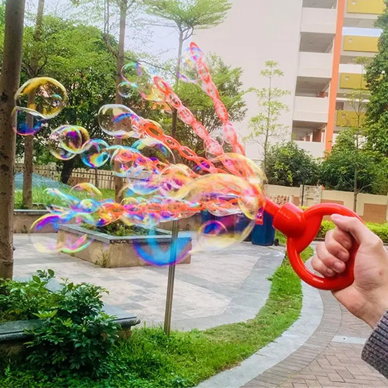 32 Holes Handheld Bubble Wand Smiling Face Bubble Stick Blower Maker For Children Outdoor Activity Fun Soap Blowing Bubble Tool 4