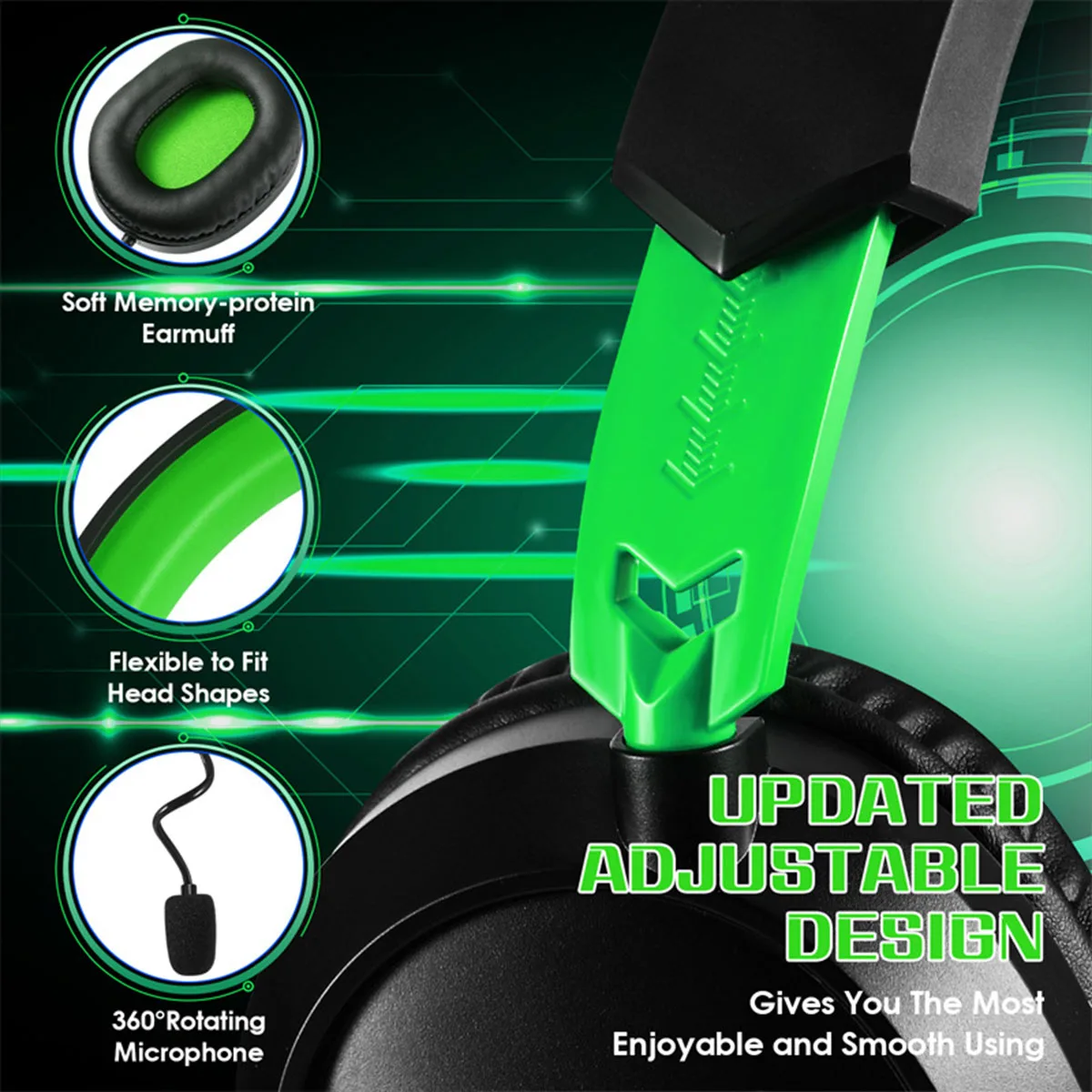 G3100 Wired Earphones Gaming Headset with Mic Noise Canceling Stereo Sound Headset Game Headphones for PC Computer Laptop Gamer