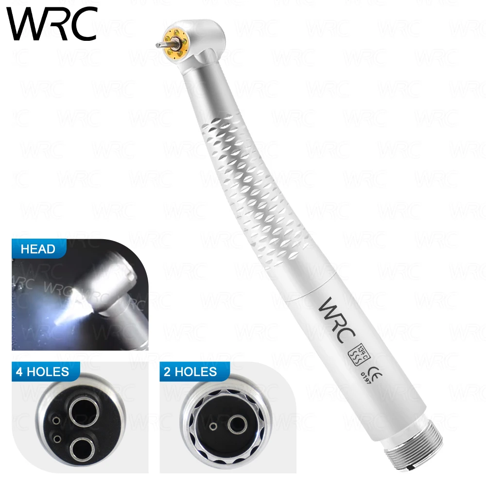 

Dental High Speed 5 Light LED Shadowless Handpiece Air Turbine Push Button Rotor Water Sprays Handpiece 2/4 Holes Dental Tools