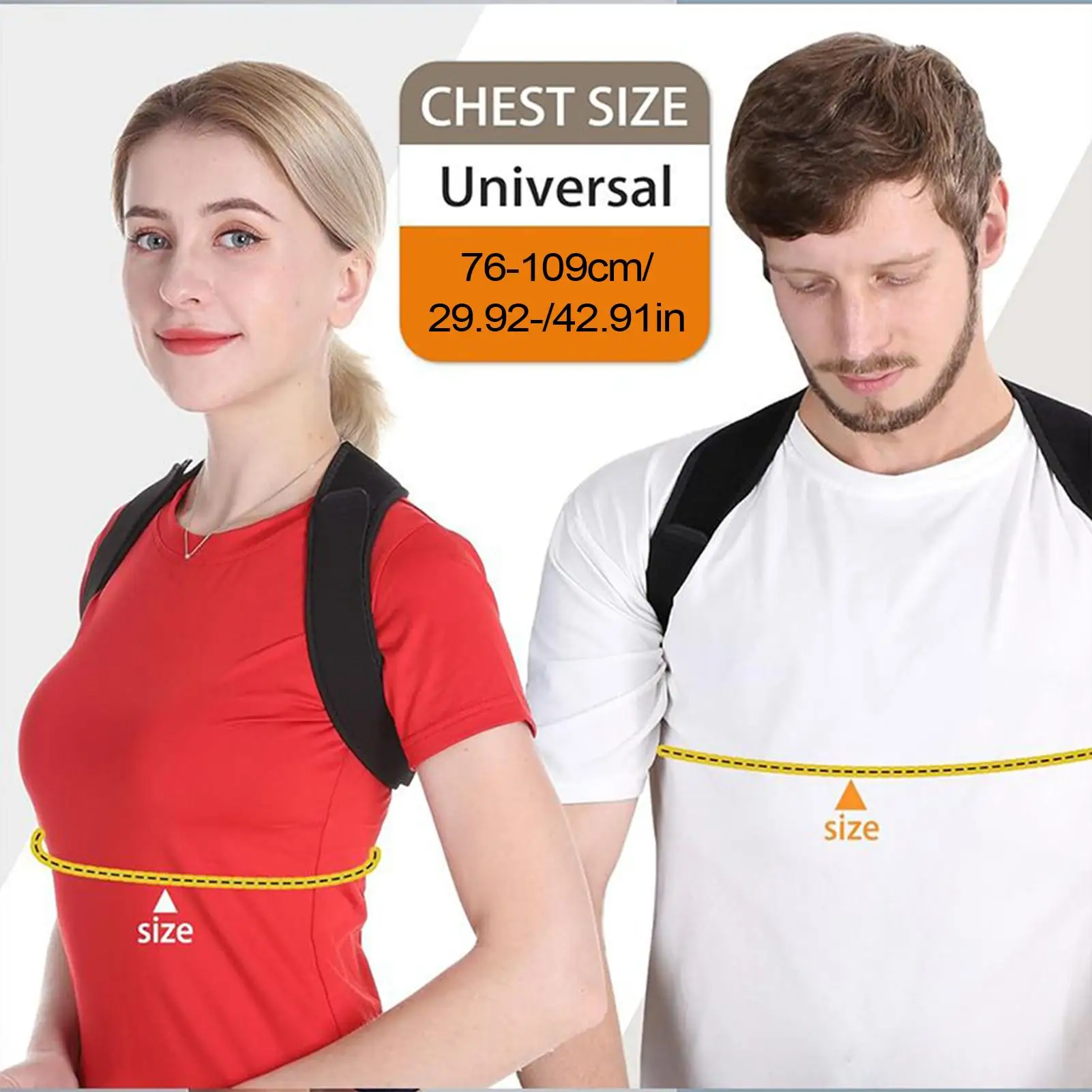 Pose Corrector Thoracic Shoulder Back Support Strap Trainer Straightener Trainer Non-Slip For Neck Shoulders Lumber Women Men