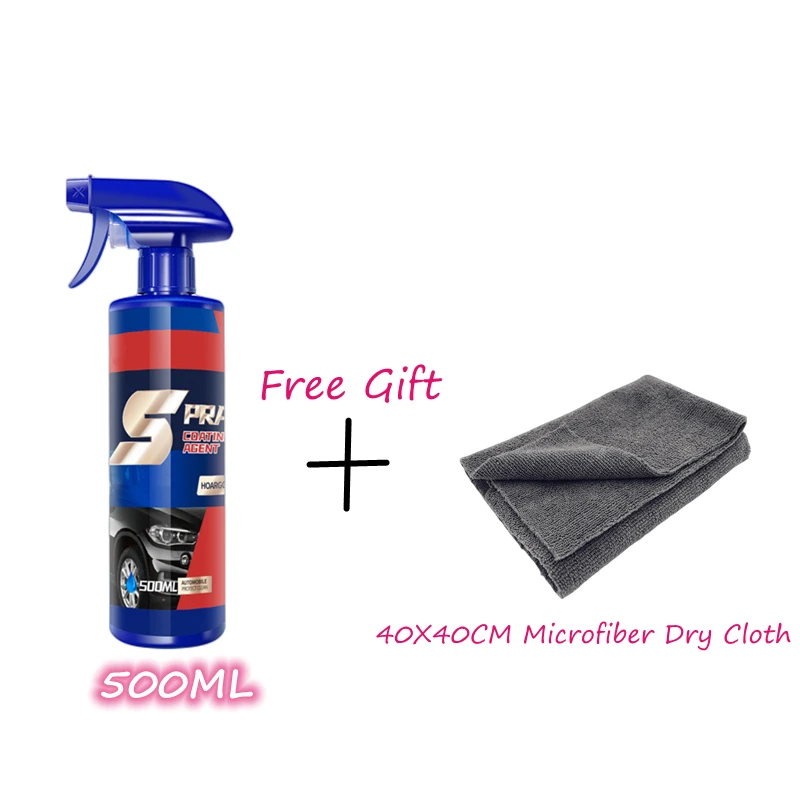 500ml Car Ceramic Coating Spray 3 In 1 Car Paint Repair Shield