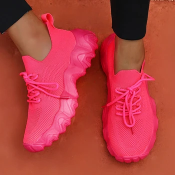 أحذية نسائية شبكية جديدة تصميم عصري مرن مريح ومسامي ومناسب لأحذية التدريب على التوازن في الاستوديو 2