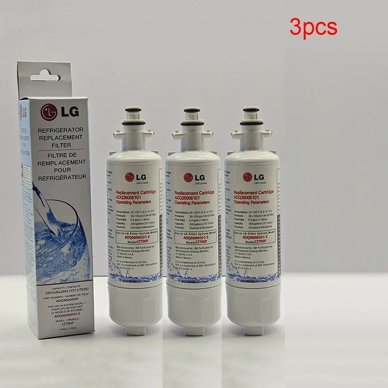 Description Picture 5 of itemLong Lasting LG LT700P Fridge Water Filter Replacement Compatible with LFXS30766S ADQ36006101 Kenmore