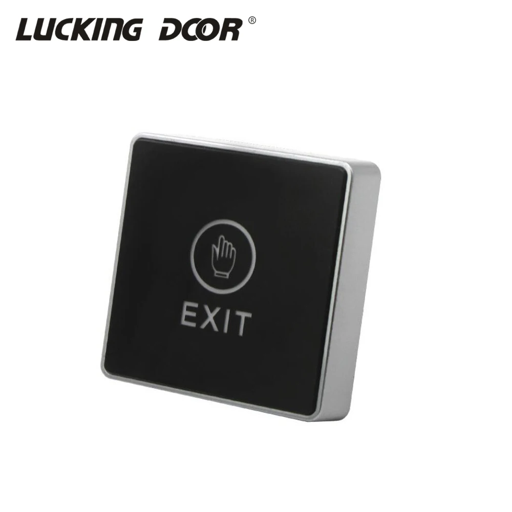 

86*86MM Push Touch Exit Button Door Eixt Release Button for access Control System Home Security Protection with LED Indicator