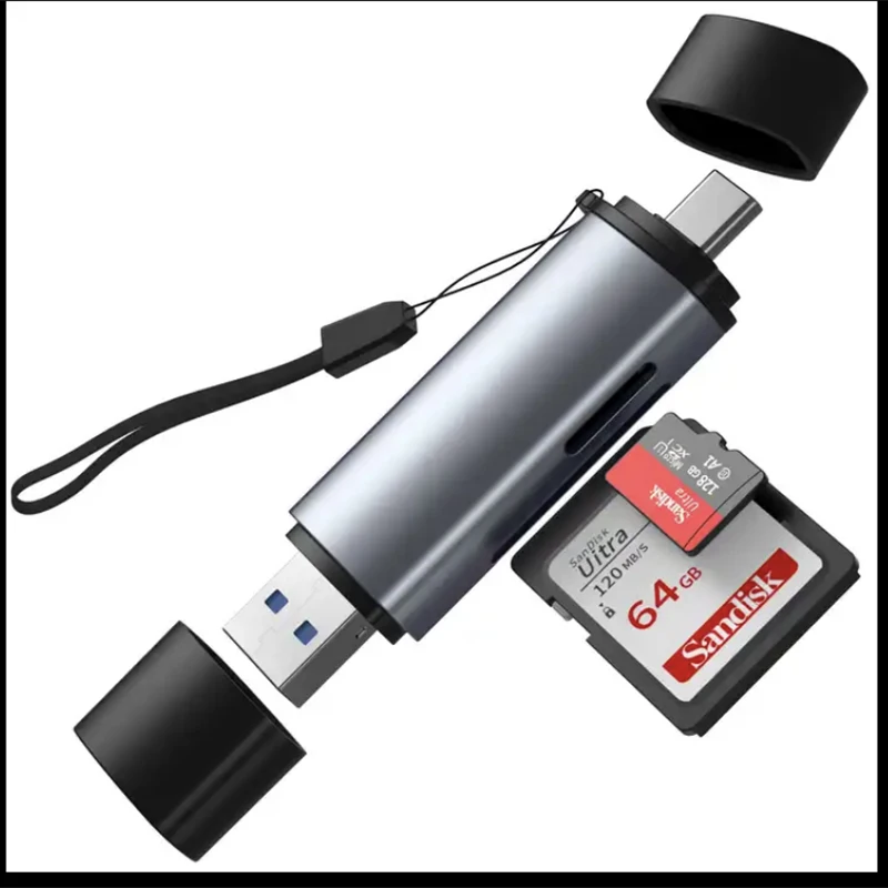 

2 в 1 SD TF кардридер адаптер Type C USB SD кардридер для iPhone
