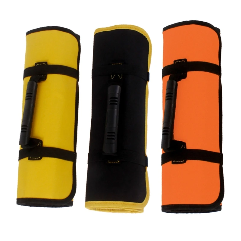 

Practical Roll Up Electrician Tool Roll Useful Folding Tools Bag Dropship