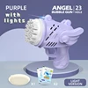 Electric Bubble Maker Machine Gun Bazooka Party Flashing Light Auto Blower Soap Ball Water for Children Kid Outdoor Bubbl Toys 6