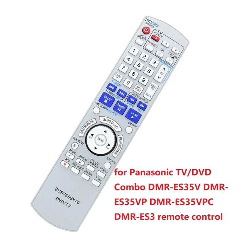 Eur7659Y70 Telecomando Per Panasonic Tv/Dvd Combo Dmr-Es35V Dmr-Es35Vp Dmr-Es35Vpc Pezzo Di Ricambio Di Ricambio