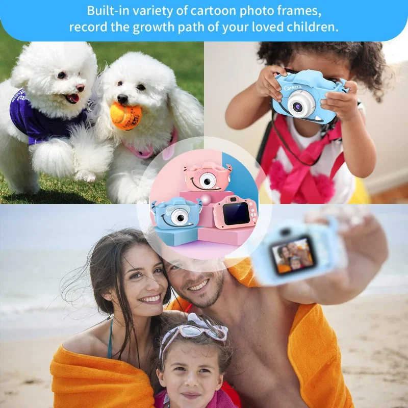 Childrens Camera 20MP Dual Lens HD 1080P Kids Digital Camera Toys Birthday Gift digital camera
