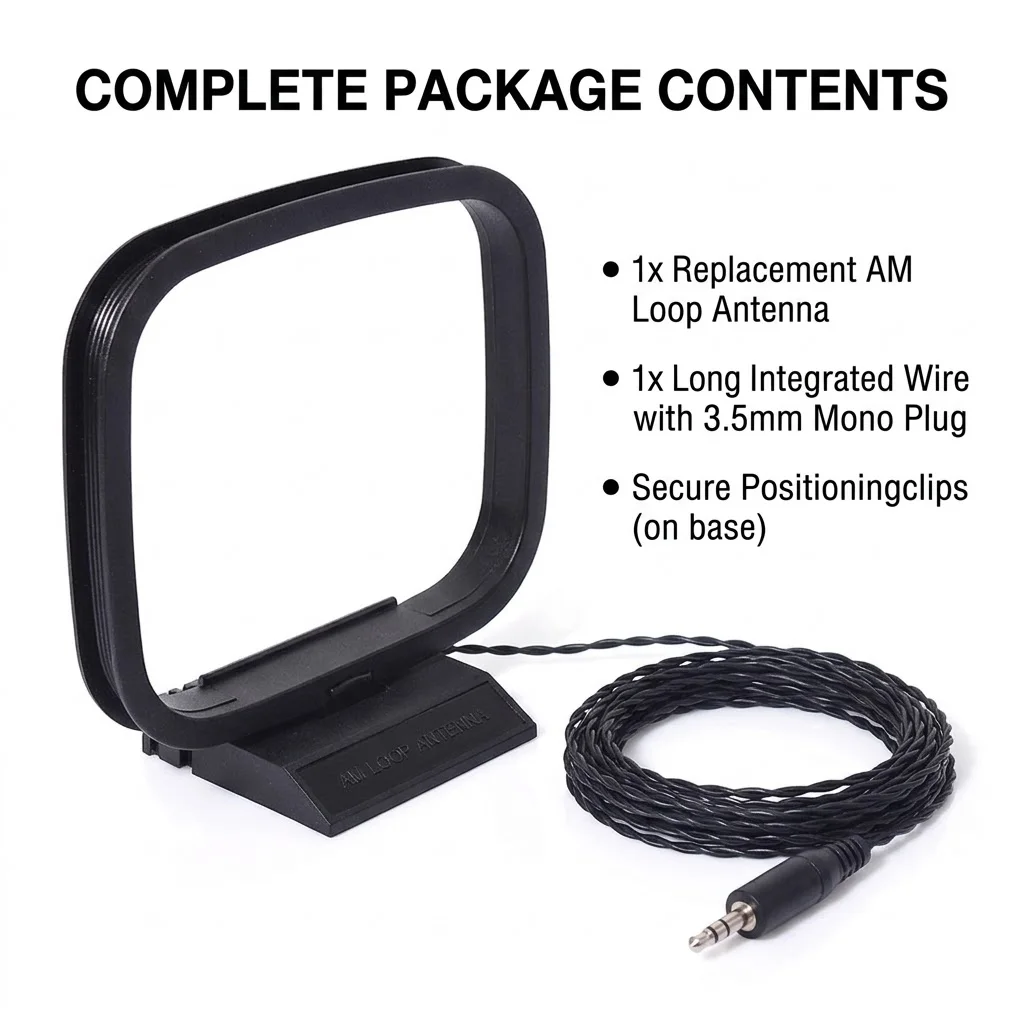 AM Loop Antenna for Home Theater Systems