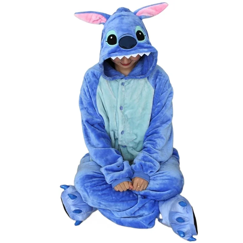 Kigurumi pajamas onesies Kigurumi Stitch Cartoon Pajamas Onesies For Adults Women Men Animal Pyjamas Jumpsuits Christmas Halloween Cosplay Party Costumes