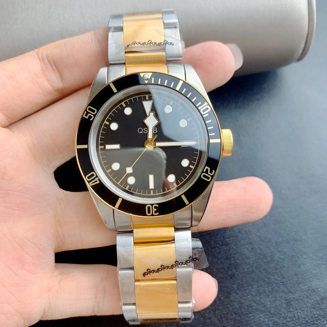 

Luxury High Quality Classic Retro 41MM Men's Mechanical Watch With Luminous Sapphire Mirror 5 Colors Can Be Marks TUD