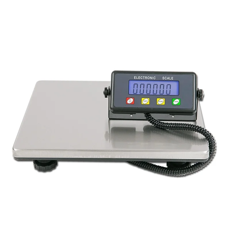 

Industrial Heavy Duty Digital Shipping Postal Scale Parcel Office Bench Scale Large Platform 200kg/660lb LCD w/ AC Adapter