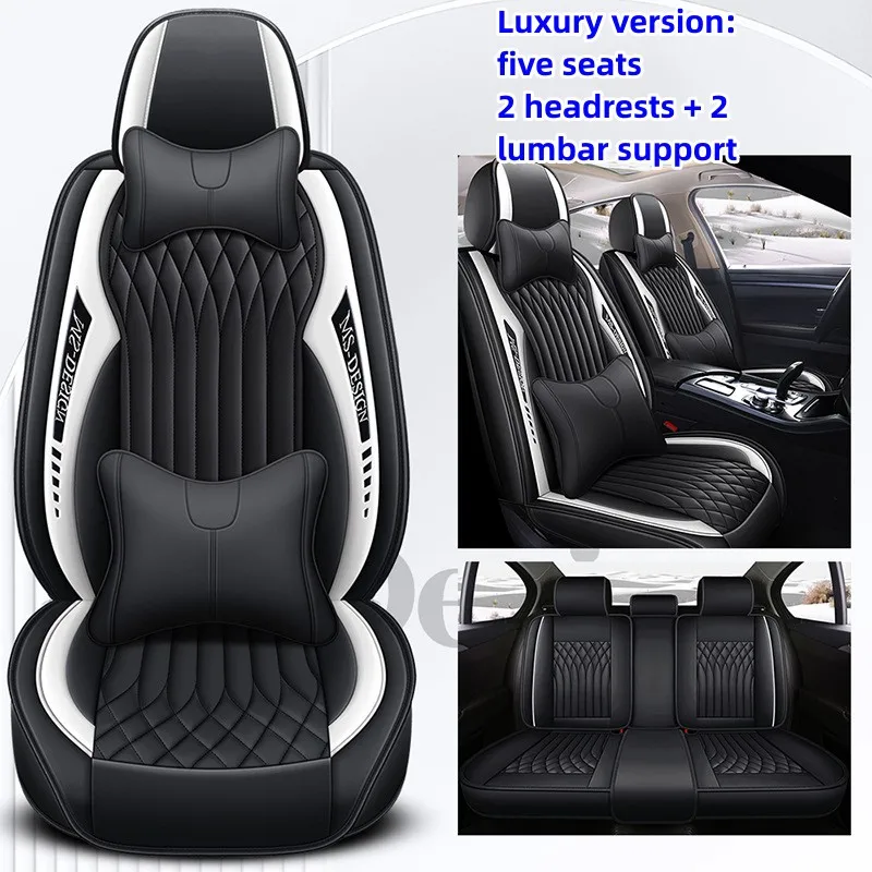 

NEW Luxury For Jeep Renegade 2014 - 2023 Custom Faux Leather Car Seat Covers Set Protector Accessories