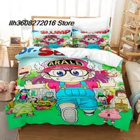 2025 Cartoon Dr Slump Arale Bedding Set Single Twin Full Queen King Size Bed Set Aldult Kid Bedroom Duvetcover Sets 3D Bed Sheet 2