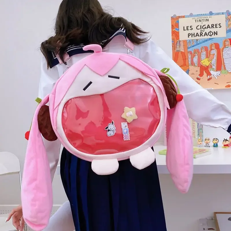 Y2k Japanese Cartoon Plush Backpack Kawaii Harajuku Anime Ita Bag Student Schoolbag Women Shoulder Bag New Girl Cosplay Knapsack - 1524 - View #3