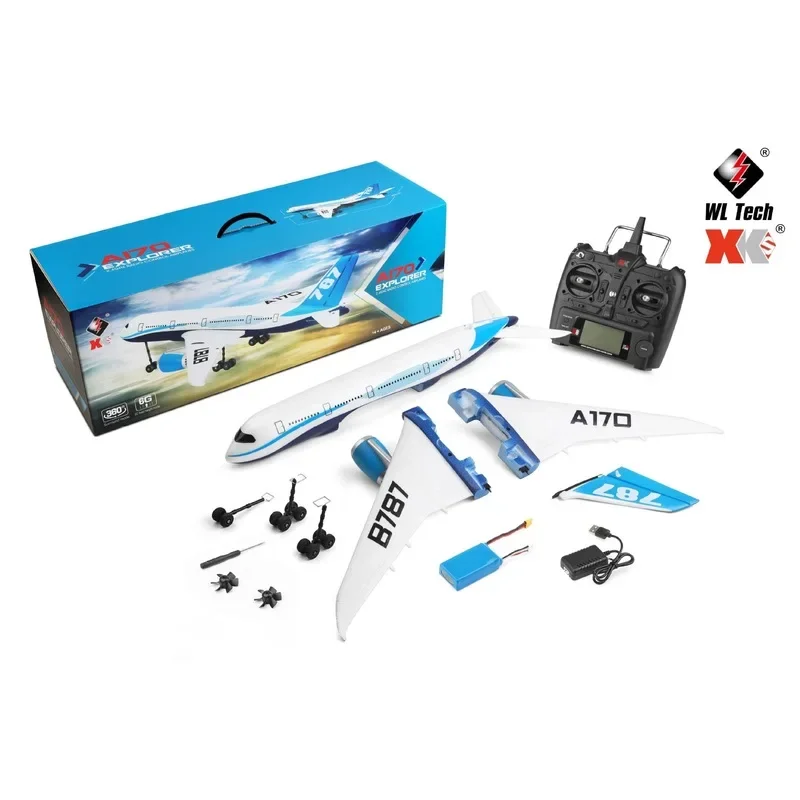 WLtoys XK A170 RC Airplane 660mm Wingspan 2.4G 4CH Remote Control Airplane 3D/6G Brushless Motor EPO Material Drone Boys Toys 2