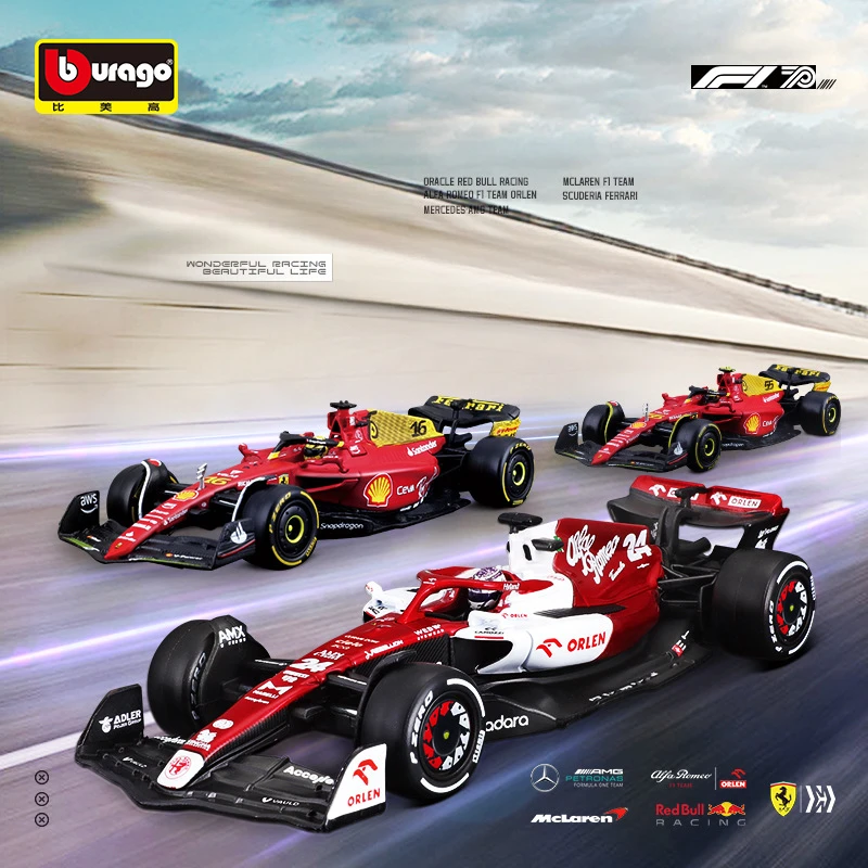 1: 43 Alpha Romeo C42 Formula Racing Alloy Car Model Car Model Collect Decoration Dazzling Cool Realistic Design Festival Gifts 1 43 alfa romeo f1 team stake c43 car model zhou guanyu racing simulated alloy toys model hobbies decoration collect boy gift