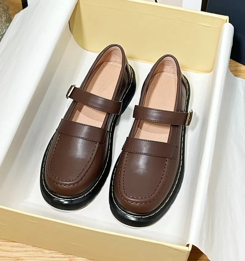 

Women Mary Jane Shoes Vintage Girls Lolita Japanese Style College Student Flats Shoes Zapatos De Mujer A29-73