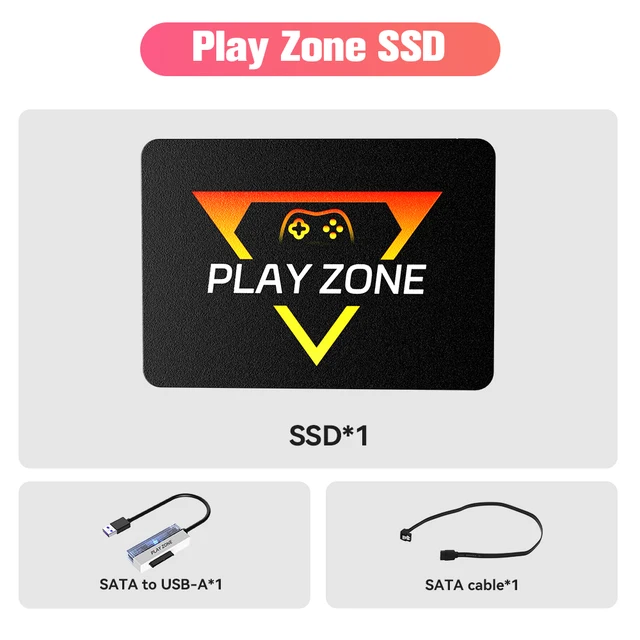 PLAYZONE 2.5インチ SSD 1テラ Playzone 1TB Retro Game SSD For PS5/Xbox/Switch/PS4/PS3 Portable